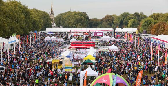 Royal Parks Half Marathon marquees